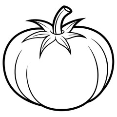 Tomato Line Art for Print Design