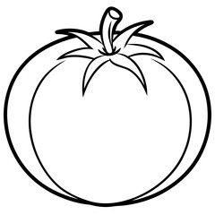 Tomato Line Art for Print Design