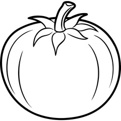 Tomato Line Art for Print Design