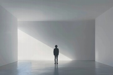 Fototapeta premium Conceptual image symbolizing inner peace through minimalistic design