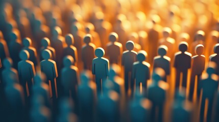 Data visualizations often use human icons to represent statistics.