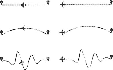 pin location route path location points in vector