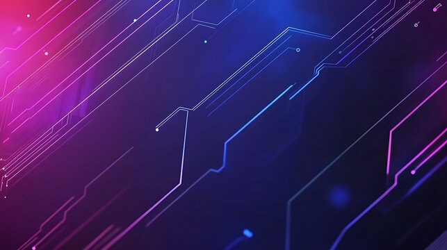 Futuristic Neon Cyber Interface