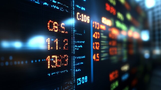 Closeup view of a digital display showcasing numerical data close - Powered by Adobe