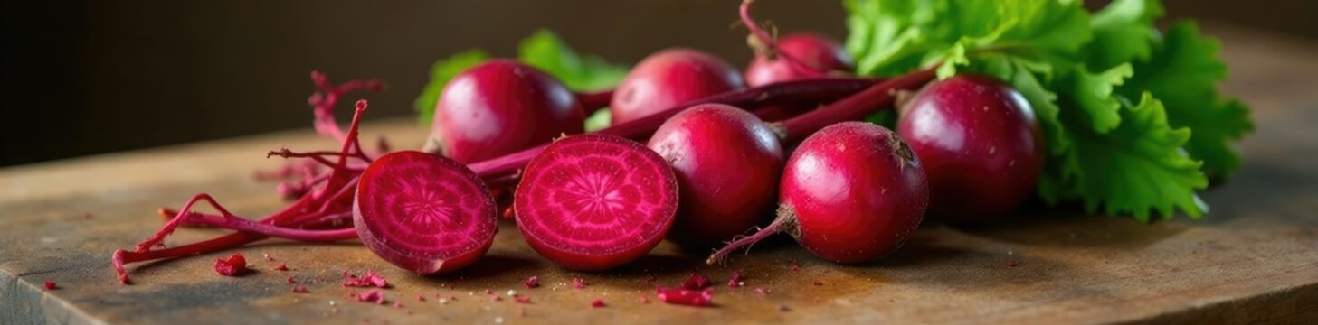 Rote Beete auf einem Tisch vorbereiten f?r den Verkauf, tisch, hirsen, beete