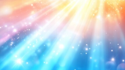 Bright starburst background with shining light beams, ideal for festive designs and celebrations
