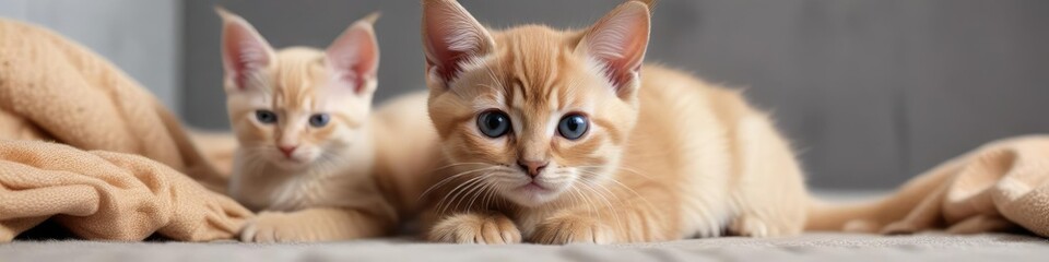 Obraz premium Soft and fluffy Burmese kitten snuggled up on soft surface , burmese fur, snuggly kitten, soft pet