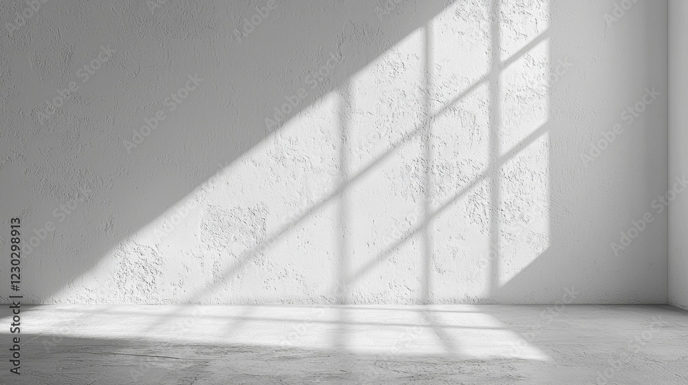 Aufkleber soft rays of sunlight cascade through an unseen window, casting intricate shadows upon the smooth, c