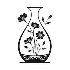 Serene Flowers in a Clear Vase