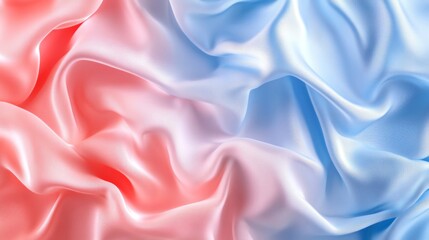 Obraz premium Abstract Pink and Blue Draped Fabric Texture