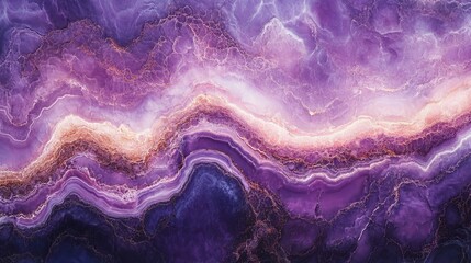 Fototapeta premium Captivating Purple and Gold Abstract Painting Showcasing Dynamic Swirls and Vivid Colors Creating an Emotional and Thought-Provoking Visual Experience for Art Enthusiasts and Collectors