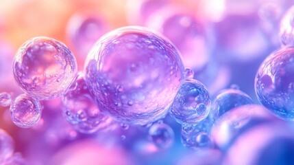 Abstract Colorful Bubbles Background Texture