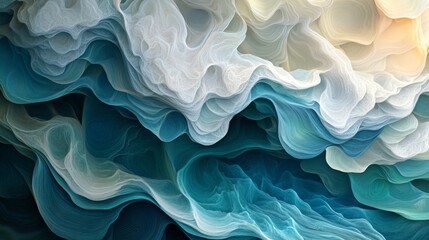 Obraz premium Abstract Blue and White Water Texture Background