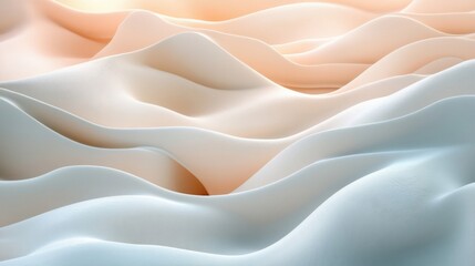 Fototapeta premium Abstract Draped Fabric with Pastel Color Gradient