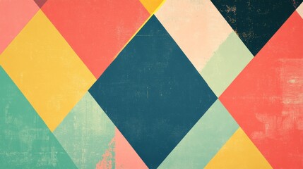 Geometric Pattern Design with Vibrant Colors