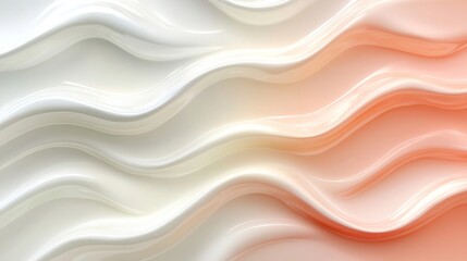 Obraz premium Abstract Waves of Cream and Pink Texture