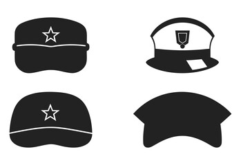 cap silhouette vector illustration