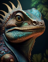 Fototapeta premium lizard close up 