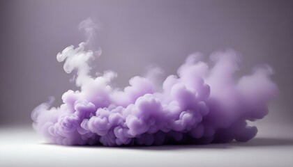 Fototapeta premium Humo o niebla de color púrpura espeso que llena el encuadre, creando una atmósfera siniestra y misteriosa