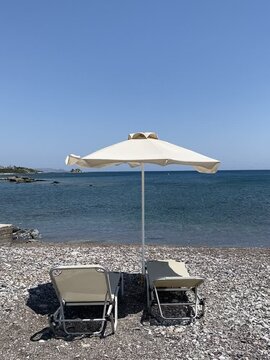 umbrellas by the sea