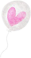 Glitter Heart Balloon 11