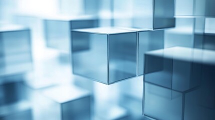 Obraz premium Abstract Geometric Cubes: Modern Architectural Design