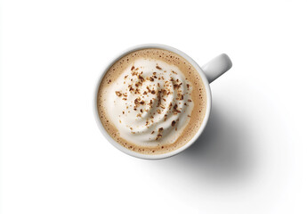 Creamy Hot Chocolate in a Cup with Milk Foam