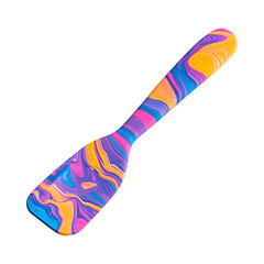 Colorful Tie Isolated on Transparent Background