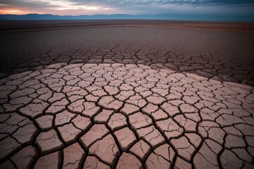 Soil drought cracked 