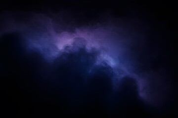 Dense Dark Fog with Muted Purple and Gray Streaks in Ethereal Atmosphere