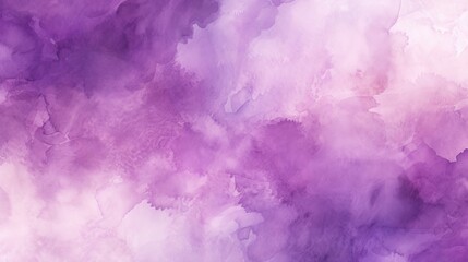 Fototapeta premium A soft, abstract watercolor background featuring various shades of purple blending seamlessly, creating a calm and artistic atmosphere.