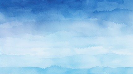Fototapeta premium A serene gradient of blue hues creates a calming watercolor effect, evoking feelings of tranquility and peace.