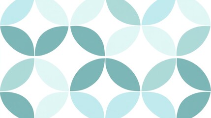 Abstract teal and white geometric pattern.