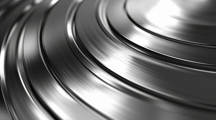 Abstract Metallic Circles Design. Modern Industrial Texture Background.