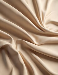 Obraz premium Soft beige plush fabric with a subtle sheen and gentle texture, neutral tone, fuzzy texture, comfort zone
