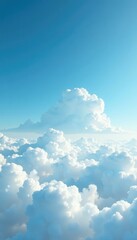 A single cloud drifts lazily across the horizon, vast, white, open space