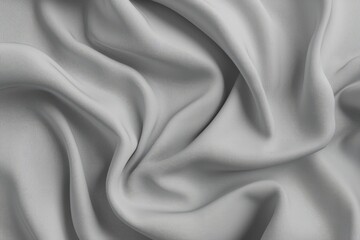 Naklejka premium Draped Gray Fabric Showing Textured Surface