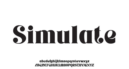 Elegant awesome alphabet letters font and number. Classic Lettering Minimal Fashion Designs. Typography fonts regular uppercase and lowercase. vector illustration
