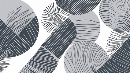 Illustration of the Pattern of Gray and White Geometric Shapes, Perfect for Modern Design and Graphics
