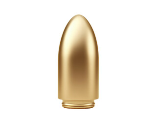 Isolated Gold Bullet, Upright View