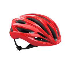 Fototapeta premium Red Bicycle Helmet