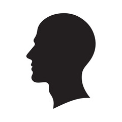 silhouette of a head