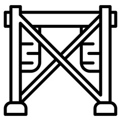 Construction Scaffolding Icon For Design Elements