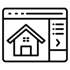 Property Listing Icon For Design Elements