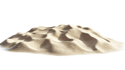 A pile of sand, on  Transparent PNG format background.