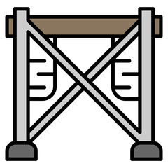 Construction Scaffolding Icon For Design Elements