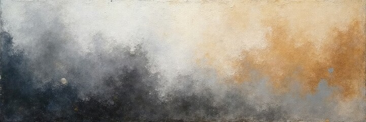 Obraz premium Rough oil paint texture with streaks of gray and brown on canvas, art, artistic