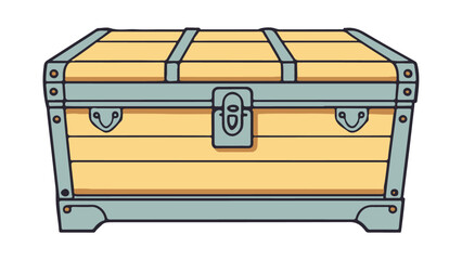 treasure chest vector illustration