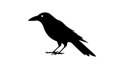 crow silhouette sign vector illustration