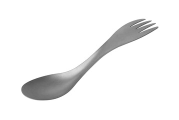 Spoon for hiking isolated on white